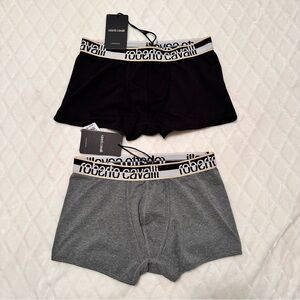 Roberto Cavalli Mens Underwear Boxer Briefs NWT 2-Pack